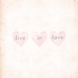 Live in Love | Obraz na stenu