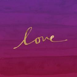 Love - Purple | Obraz na stenu