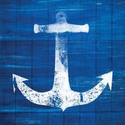 Blue and White Anchor | Obraz na stenu
