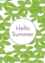 Hello Summer Green Flowers | Obraz na stenu