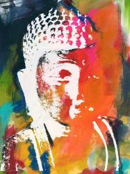 Painted Buddha V | Obraz na stenu