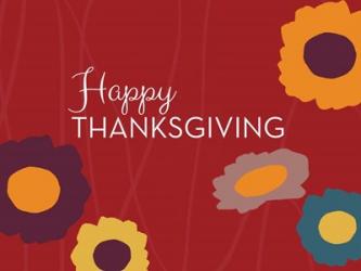 Multicolor Happy Thanksgiving | Obraz na stenu