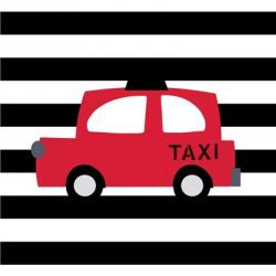 Bright Red Taxi | Obraz na stenu