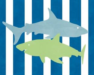 Blue and Green Shark III | Obraz na stenu