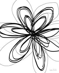 Black Ink Flower I | Obraz na stenu