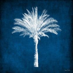 Single Indigo and White Palm Tree | Obraz na stenu