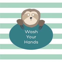 Wash Hands Sloth | Obraz na stenu
