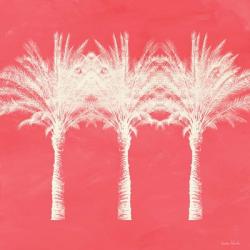 Coral and Ivory Palm Trees | Obraz na stenu