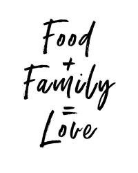 Food Family Love | Obraz na stenu