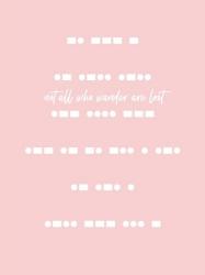 Not All Who Wander - Pink | Obraz na stenu