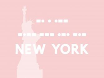 New York - Pink Liberty | Obraz na stenu