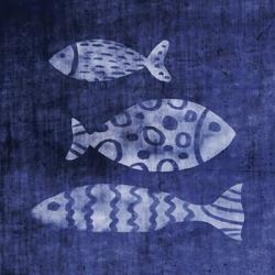 White Fish on Blue | Obraz na stenu