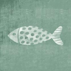 Polka Dot Fish on Beachglass | Obraz na stenu
