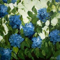 Blue Hydrangeas | Obraz na stenu