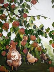 Apples and Chickens | Obraz na stenu