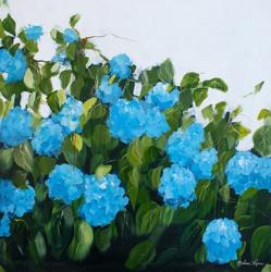 Blue Hydrangeas III | Obraz na stenu