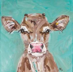 Pink Nosed Cow | Obraz na stenu
