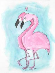 Flamingos | Obraz na stenu