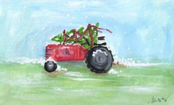 Tractor Christmas | Obraz na stenu