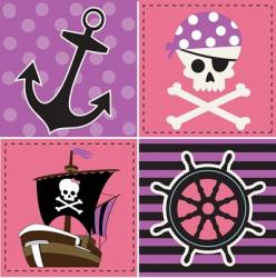 Ahoy Pirate Girl II | Obraz na stenu