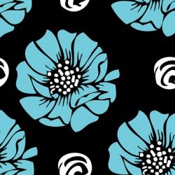 Bold Turquoise Flower I | Obraz na stenu