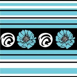 Bold Turquoise Flower II | Obraz na stenu