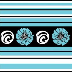 Bold Turquoise Flower II | Obraz na stenu