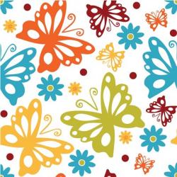 Butterflies and Blooms Playful II | Obraz na stenu