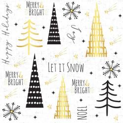 Let It Snow Gold | Obraz na stenu