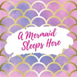 A Mermaid Sleeps Here | Obraz na stenu