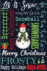 Snowman Typography | Obraz na stenu