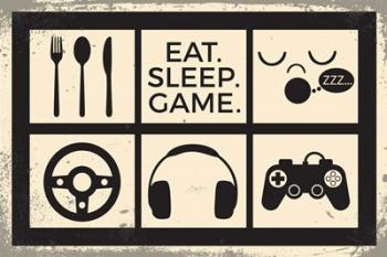 Eat Sleep Game | Obraz na stenu