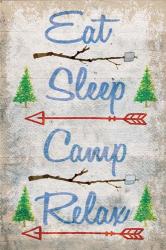 Eat, Sleep, Camp, Relax | Obraz na stenu