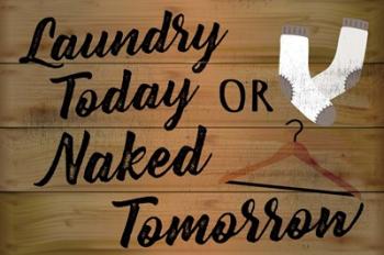 Laundry Today or Naked Tomorrow | Obraz na stenu