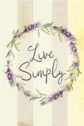Live Simply Lavender | Obraz na stenu