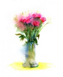 Pink Flowers II | Obraz na stenu