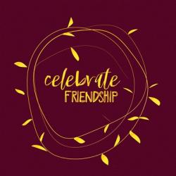 Celebrate Friendship - Burgundy | Obraz na stenu