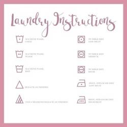 Laundry Instructions | Obraz na stenu