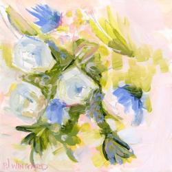 Millennial Pink Floral - Collaborative | Obraz na stenu