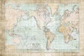World Map Vintage 1913 | Obraz na stenu
