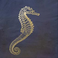 Golden Seahorse | Obraz na stenu