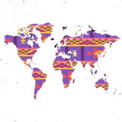 World Map Tribal | Obraz na stenu