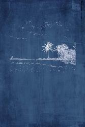 Navy Beach Palm II | Obraz na stenu