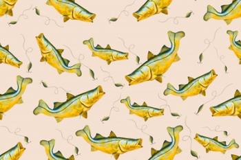 Wishin I Was Fishin Pattern | Obraz na stenu