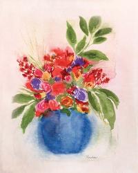 Round Blue Vase | Obraz na stenu