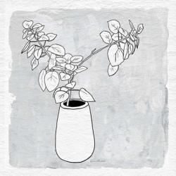 Leafy Branch with Vase | Obraz na stenu