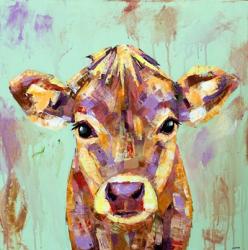 Celadon Cow | Obraz na stenu