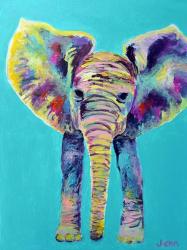 Baby Blue Elephant | Obraz na stenu