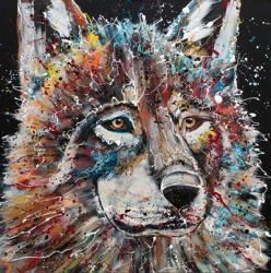 Electric Wolf | Obraz na stenu