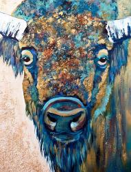 Blue Bison | Obraz na stenu